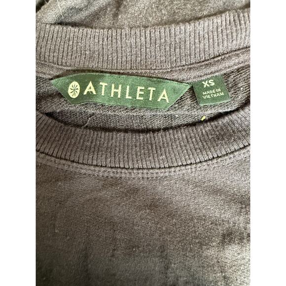 Athleta Twist Front Sweatshirt Long Sleeve Top in Wild Raisin Size XS - Picture 6 of 7